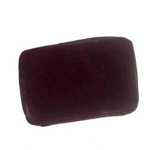 DOLCE & GABBANA INTENSE FEMALE JEWELRY TRAVEL CASE POUCH BURGUNDY VELVET